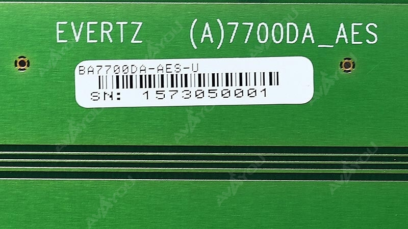 Evertz 7700DA-AESU AES/EBU Distribution Amplifier DA +3RU
