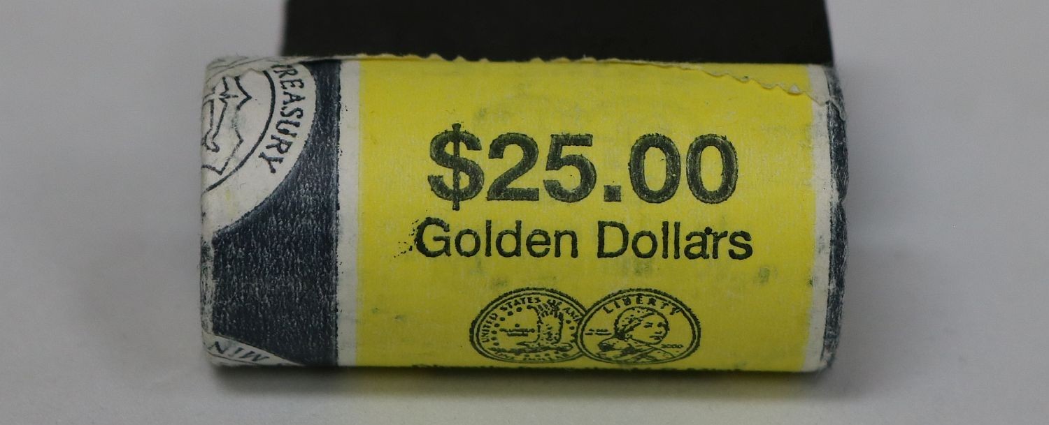 2000 Native American Sacagawea $1 Coins $25 U.S. Mint roll #2075