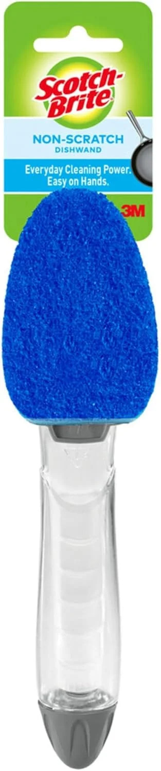 Scotch-Brite Non-Scratch Dishwand, Scrubber for Cleaning Kitchen, Bathroom, and