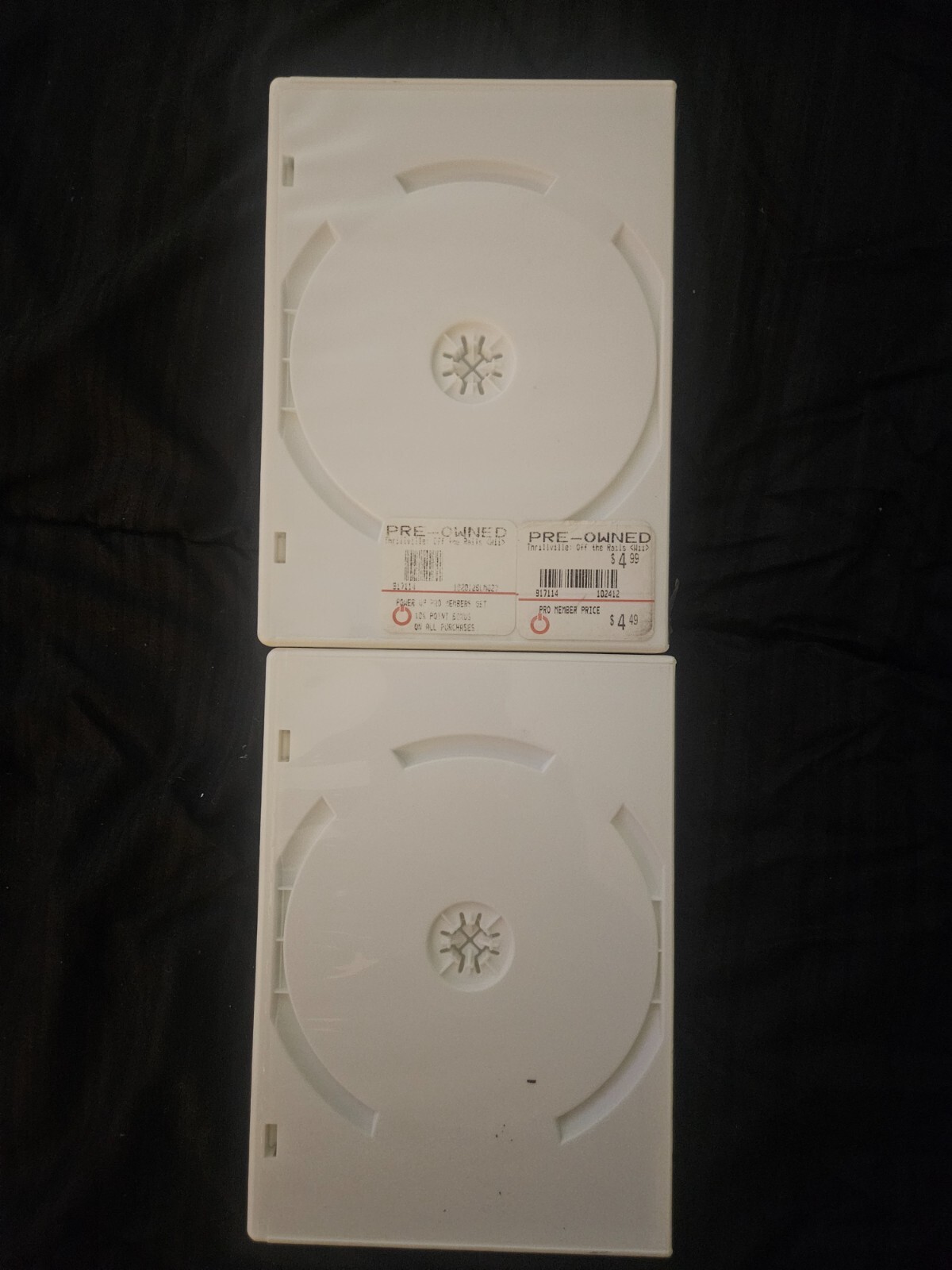(BUNDLE OF 2) Nintendo Wii OEM Original Authentic Replacement White Game Case