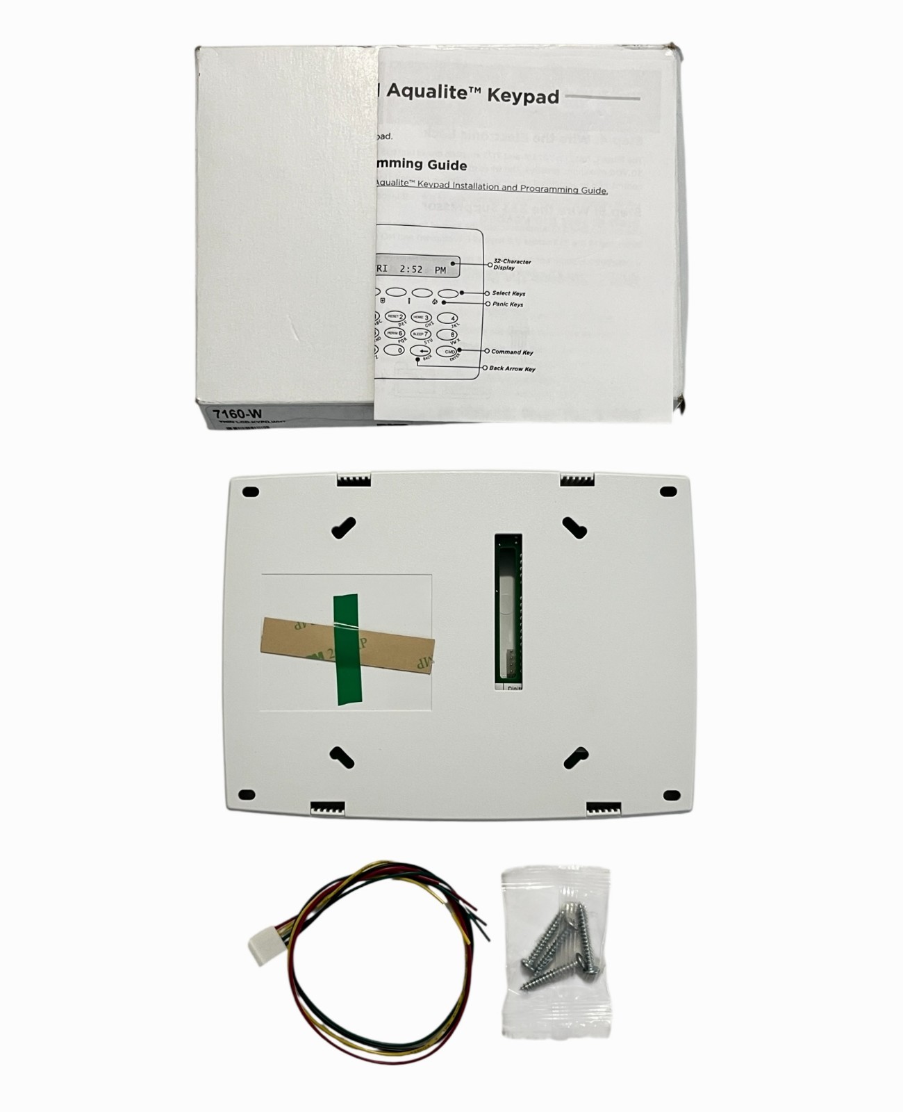 DMP 7160-W Thinline LCD Aqualite 7000 Series Keypad White
