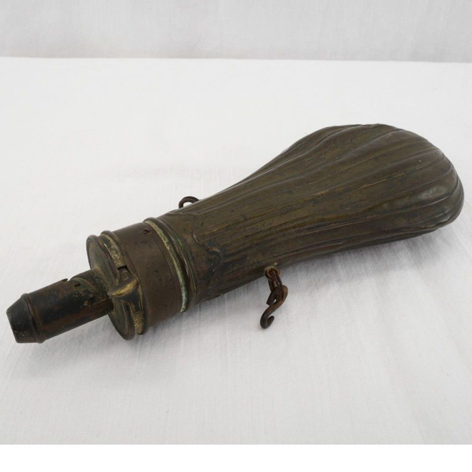 Antique Black Powder Flask | Muzzleloader Rifle, Civil War-era