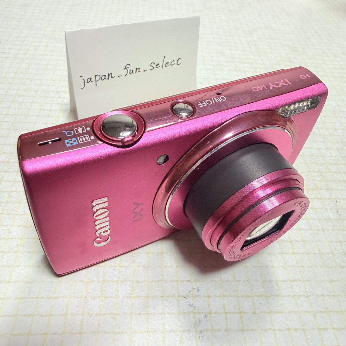 Canon IXY 140 PowerShot ELPH 150 IS Pink Compact Digital Camera 20.0 MP 10x