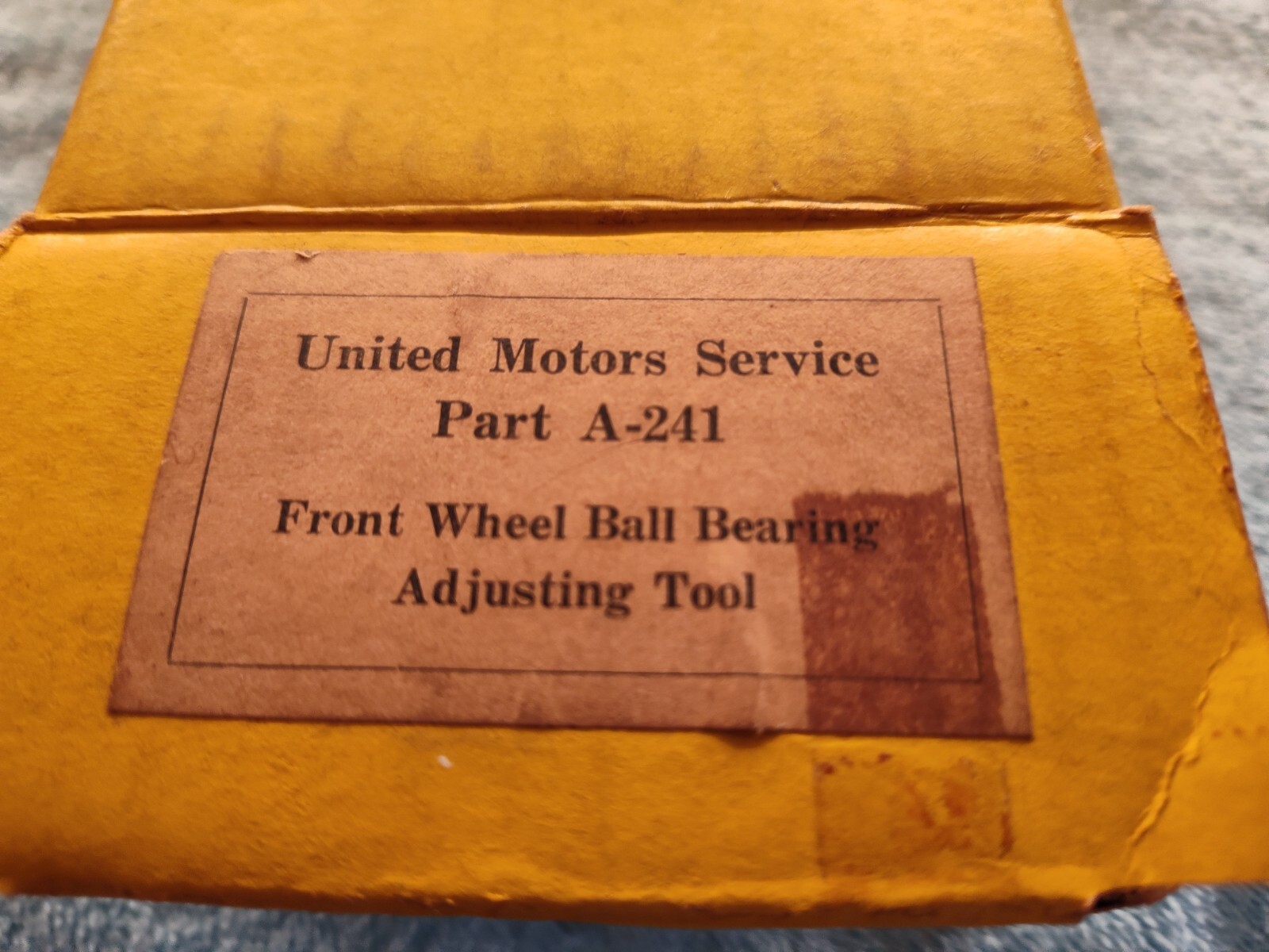 United Mtrs. Serv. Front Wheel Ball Bearing Adjuster Tool NEW Red Handle in Orig