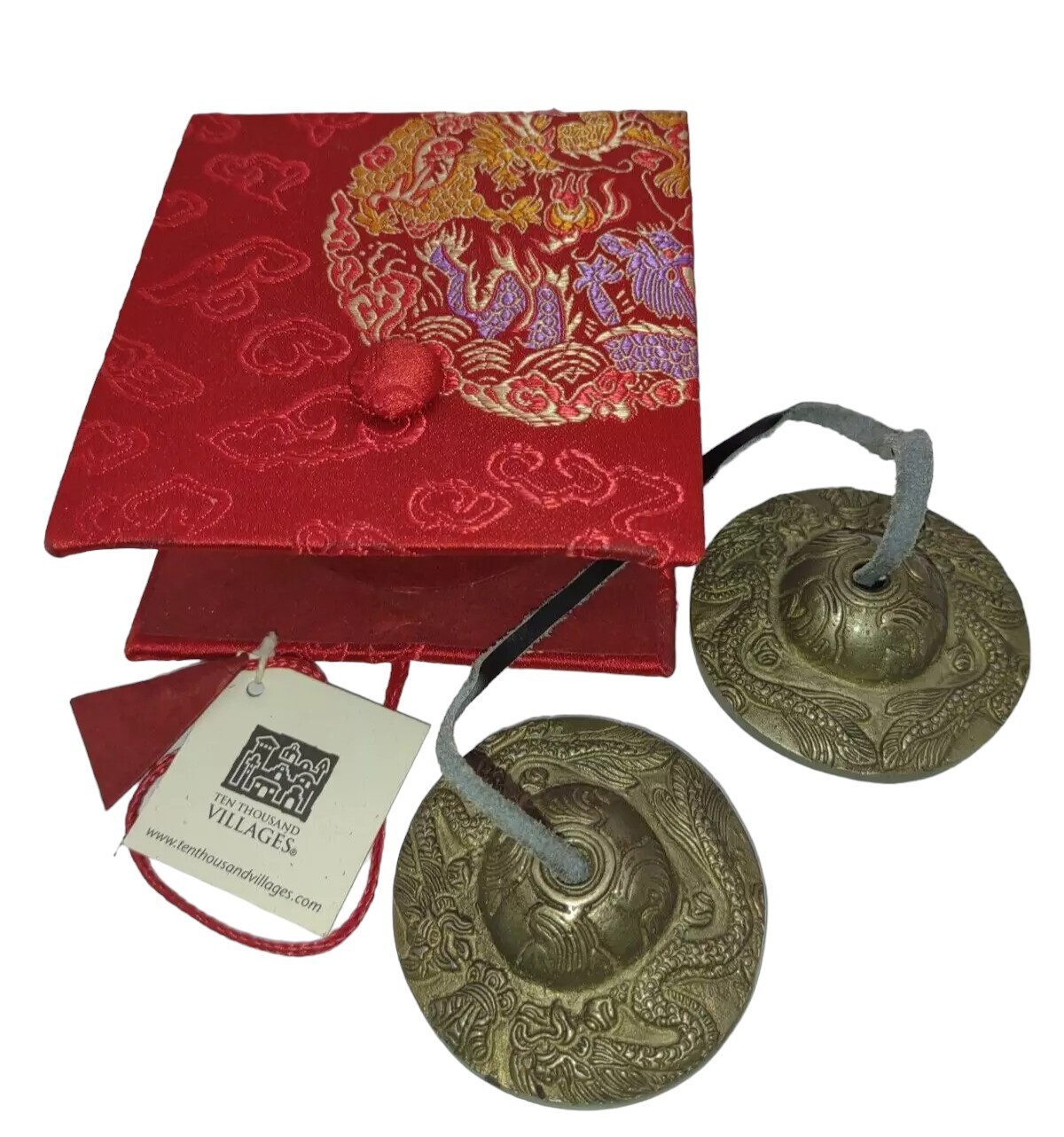 Tingsha Cymbals Brass Bells For Meditation Chakra Healing Spiritual Yoga 2 1/4"