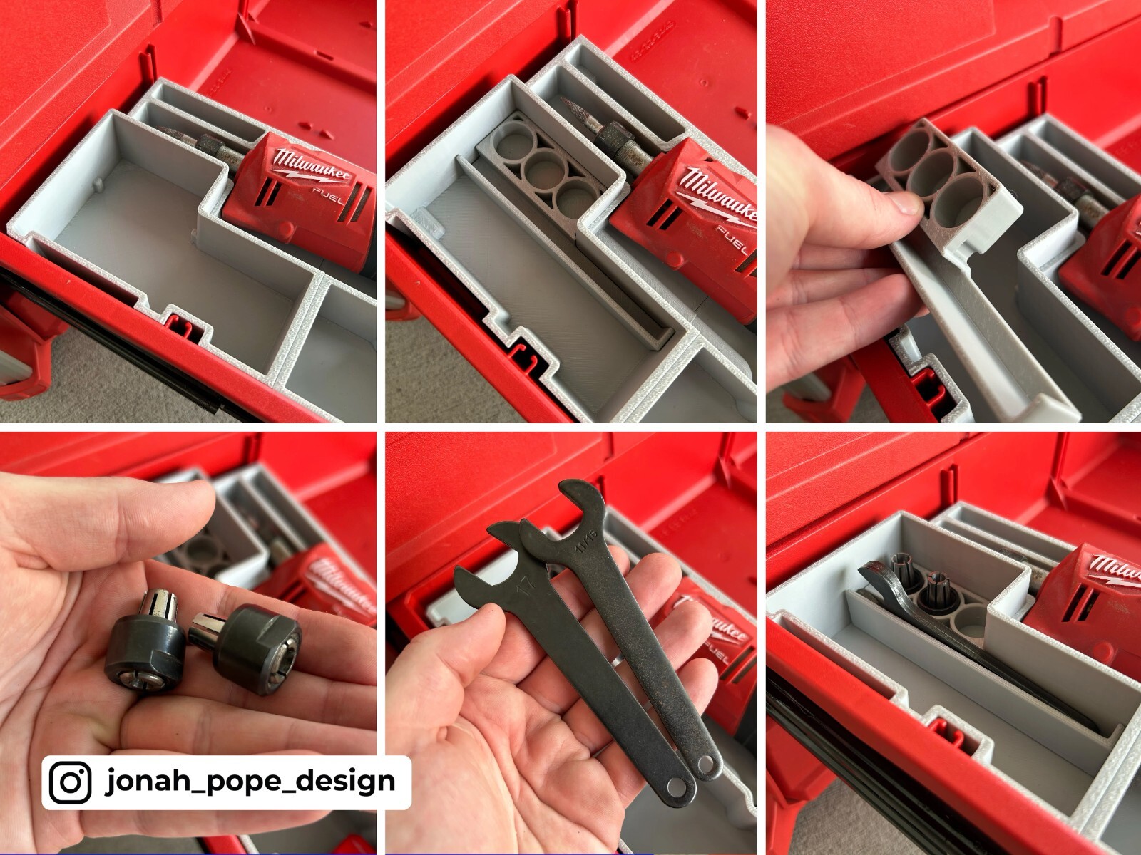 Milwaukee Packout Slimline Insert for M12 Die Grinder (Insert Only)