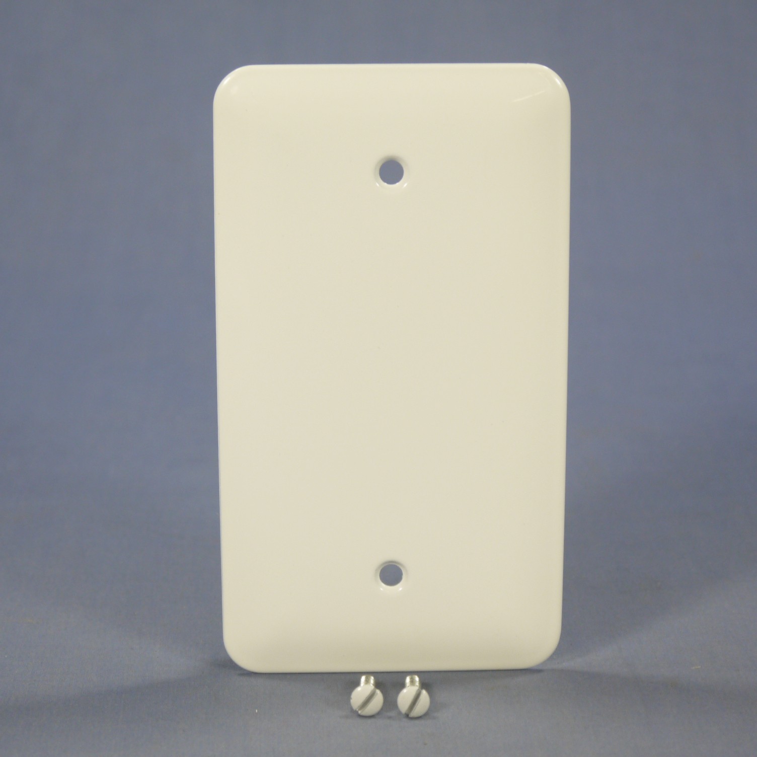 Mulberry 76151 White 1-Gang Blank Metal Princess Oversize Wallplate Box Mount