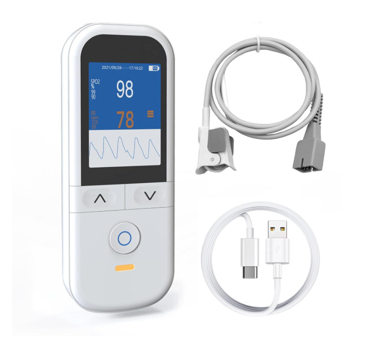 Handheld Pulse Oximeter Oxygen Monitor Continuous Monitoring - Kids & Pets
