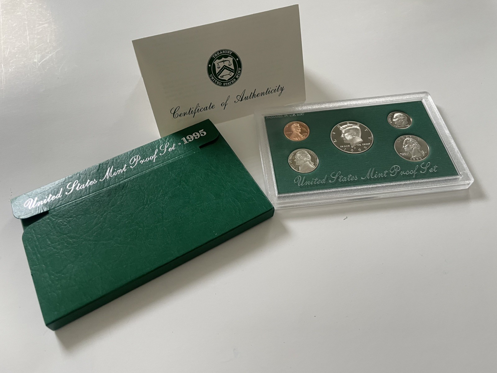 1995 United States Mint Clad Proof Coin Set with COA