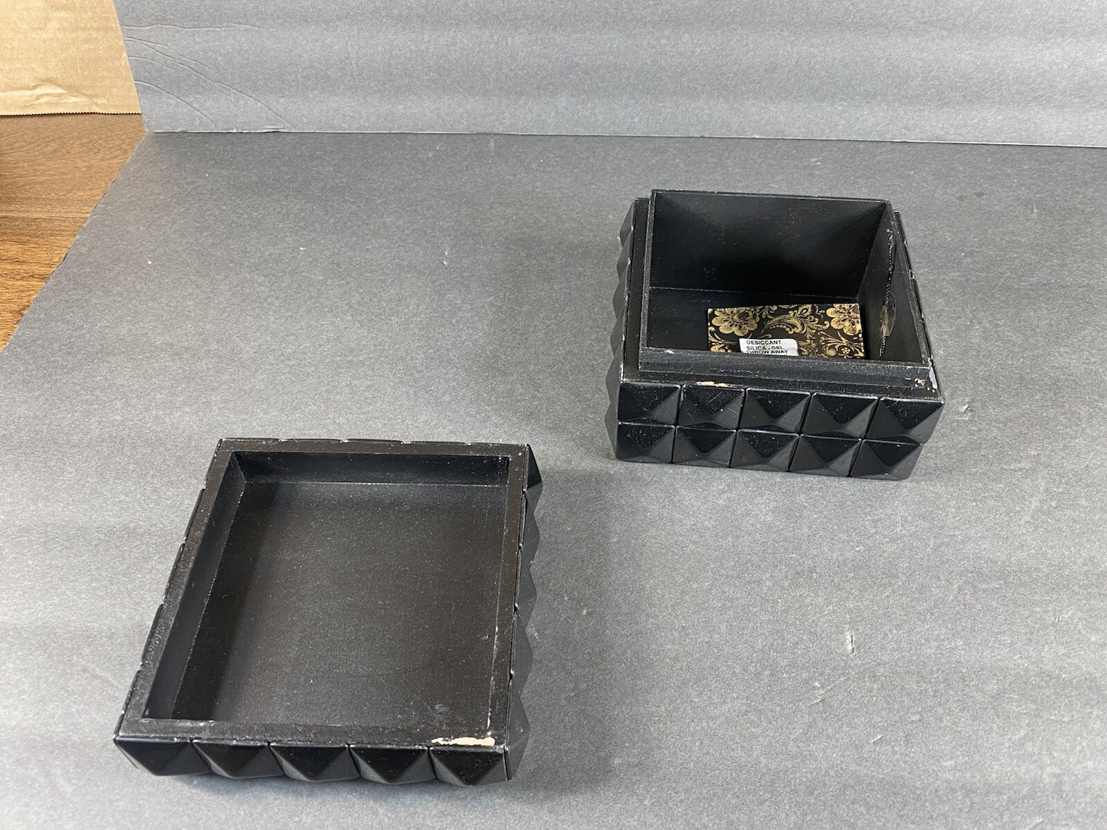 Decorative Geometric Style Black Decor Box