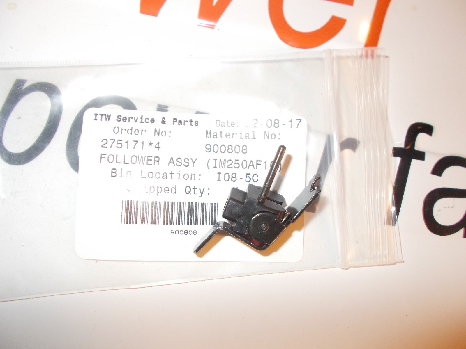 Paslode Part #  900808 FOLLOWER ASSY (IM250AF16) Replaces 900720