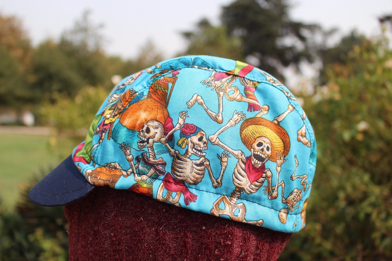 CYCLING CAP PARTY TIME HANDMADE IN USA   S M L