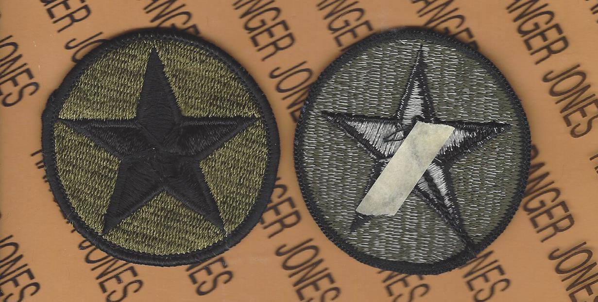 US Army OPFOR Opposing Forces OD Green & Black BDU uniform patch m/e