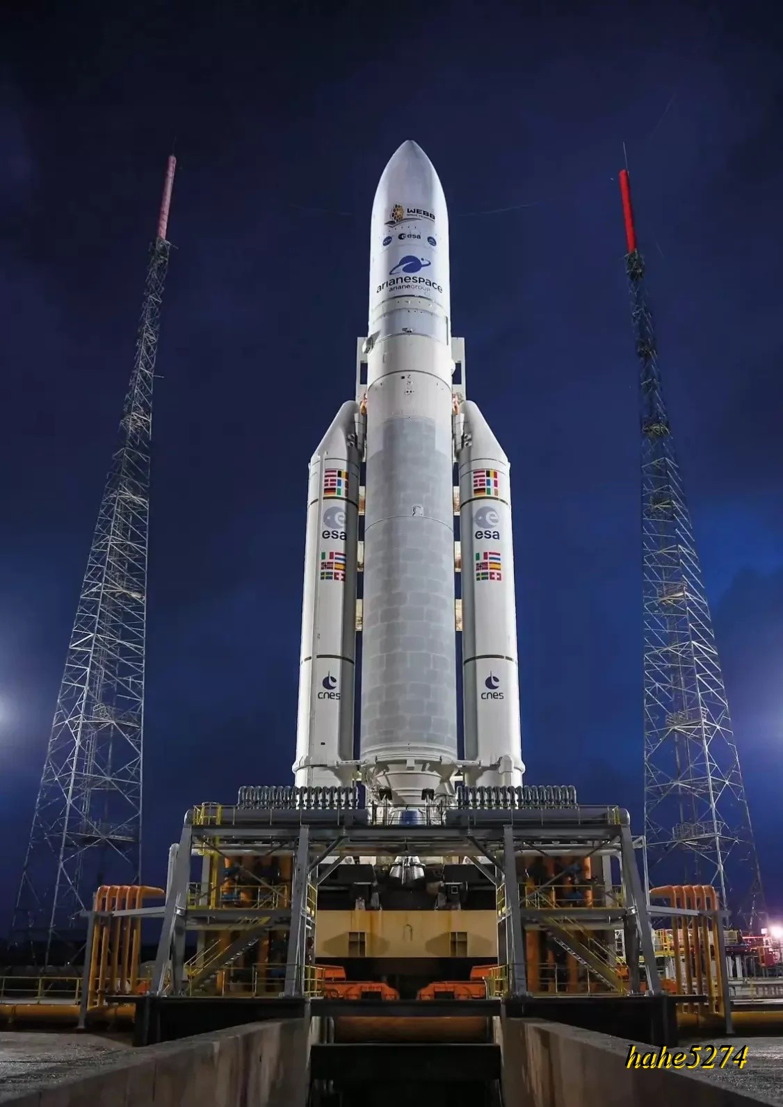 1/200 1/144 Ariane 5 Launches Rocket Model With JWST Finished Static Model Set