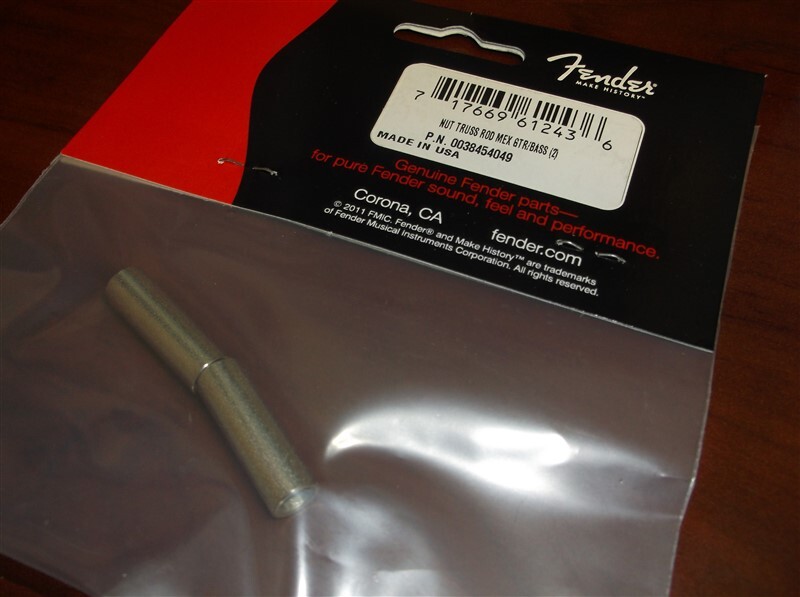 NEW Genuine Fender Truss Rod Nut (2) For Mexican Guitar Or Bass - 003-8454-049