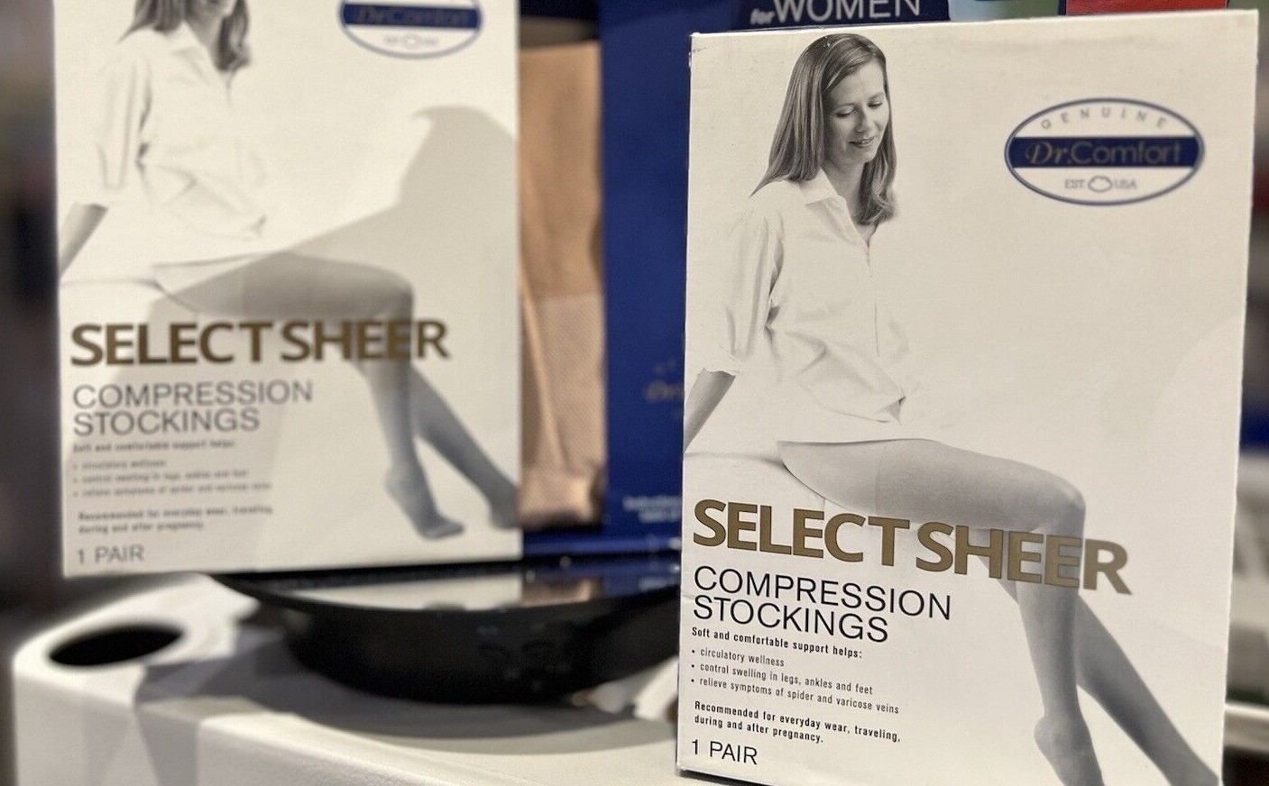 Dr. Comfort Select Sheer 20-30 MmHg Pantyhose Women Compression Stockings -SIZES