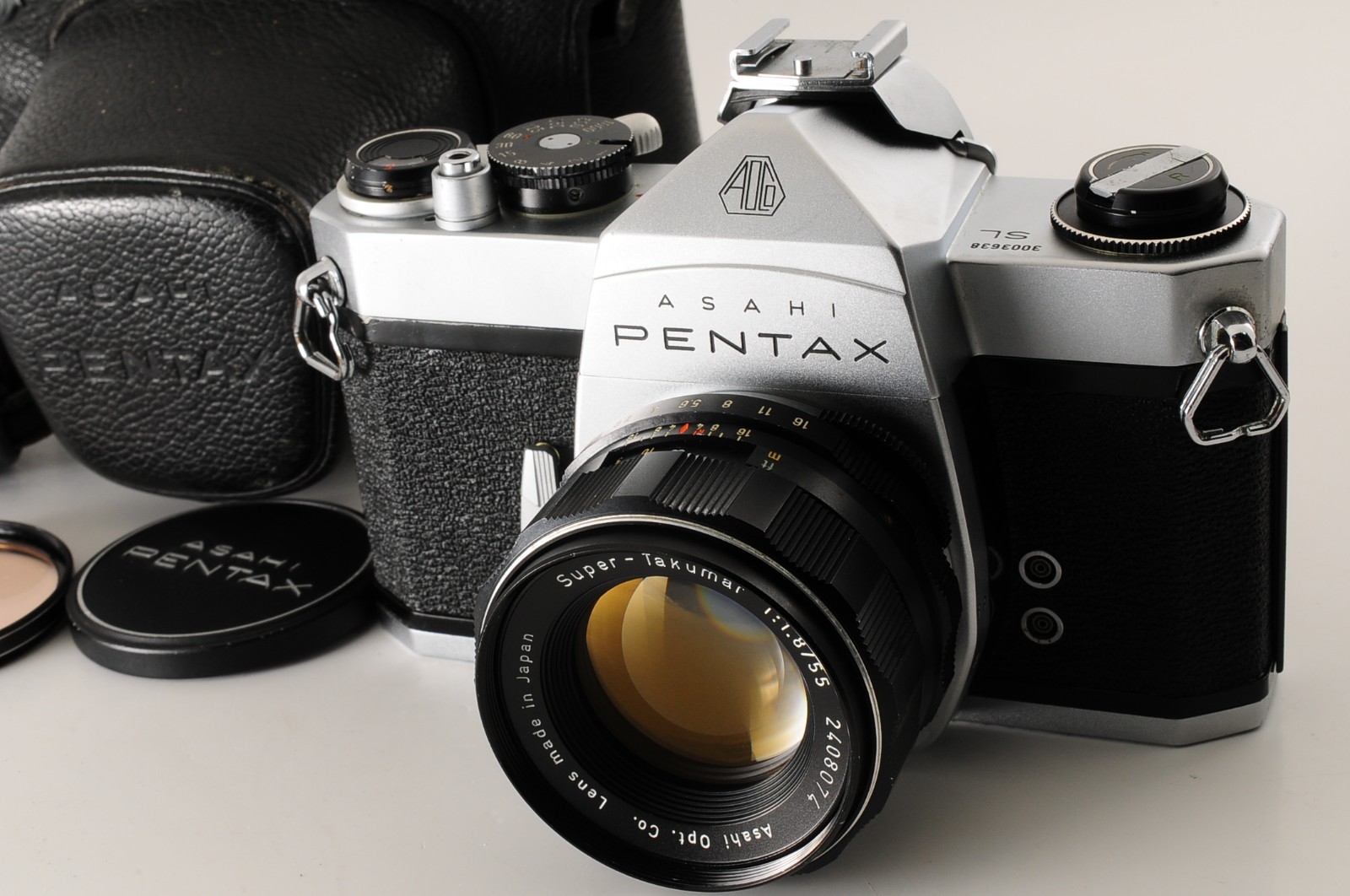 [NEAR MINT+++] Asahi Pentax SL 35mm Film Camera Super Takumar 55mm F1.8 JAPAN