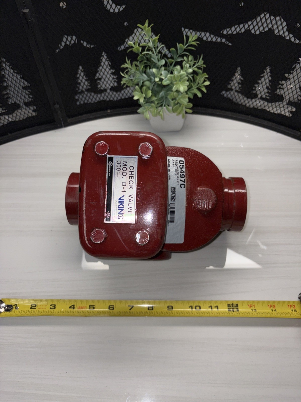 NEW- Viking 05497C, 2-1/2", Mod D-1, Groove x Groove Check Valve Fire Sprinkler