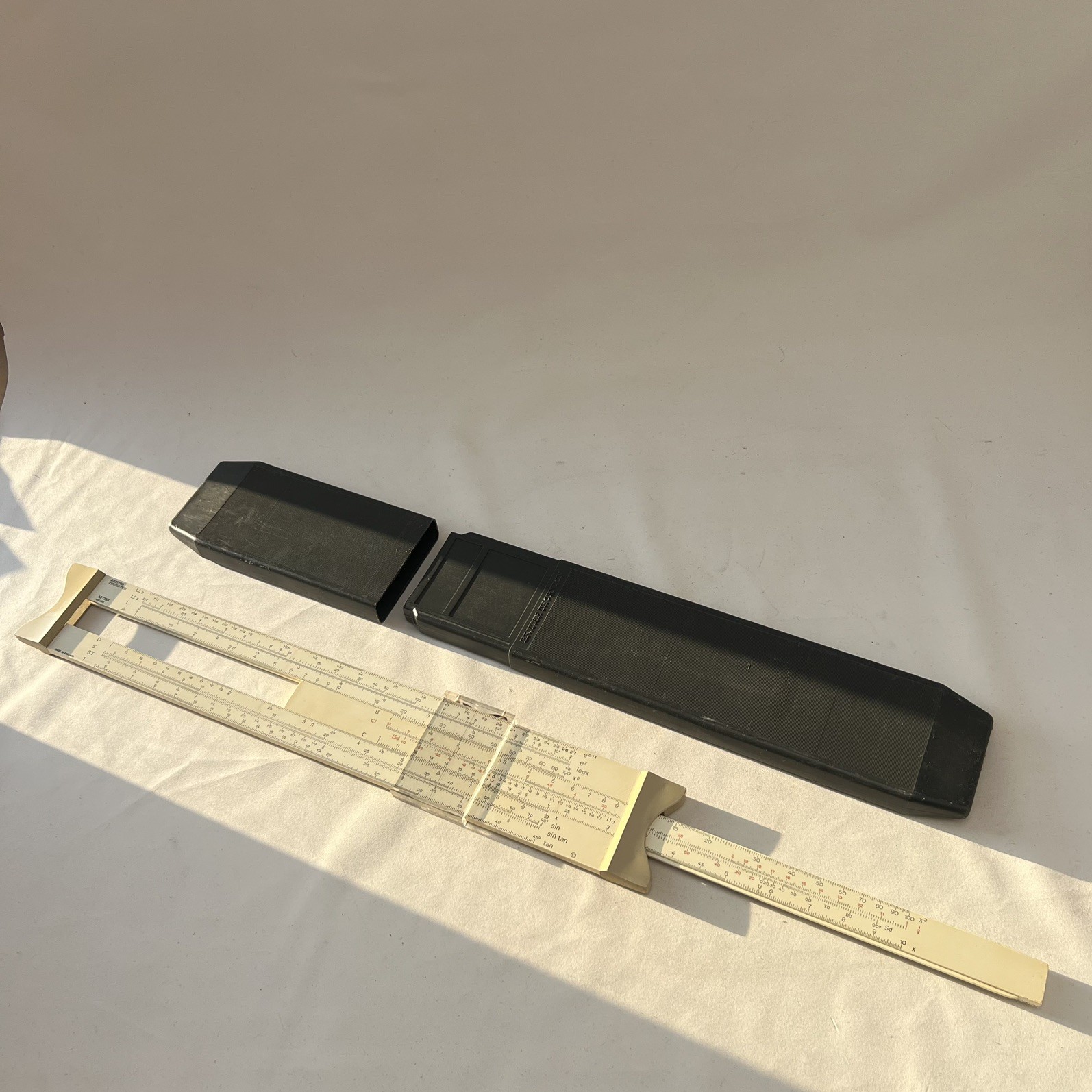 British Thornton AD050 Log Log Slide Rule with Case Vintage Made in England