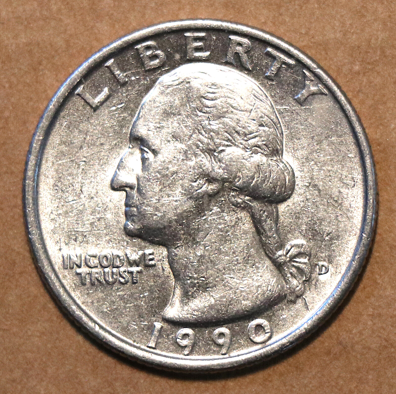1990 D Washington Quarter circulated
