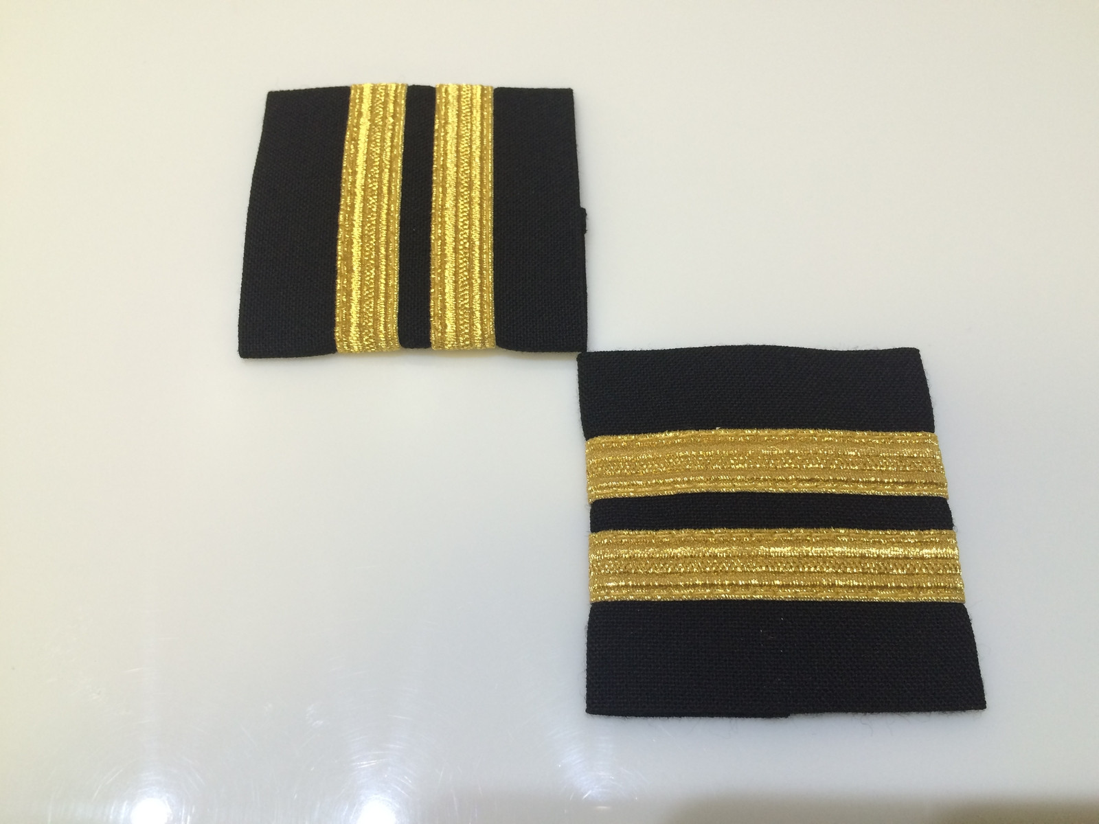 FLT ENG, TECH or LOAD MASTER EPAULETS 2 BARS GOLD/BLACK by World Pilot Supplies