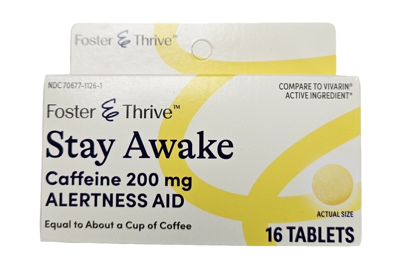 F&T Stay Awake Caffeine Alertness Aid, 200mg 16ct  **^^
