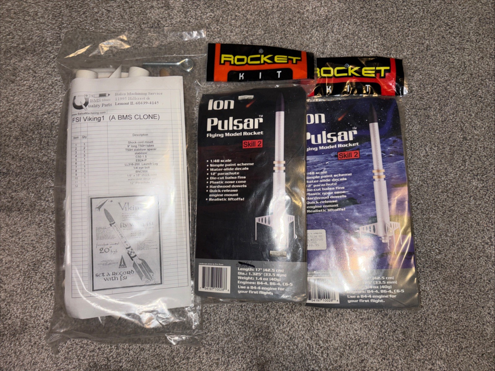 model rockets kits (lot Of 21)