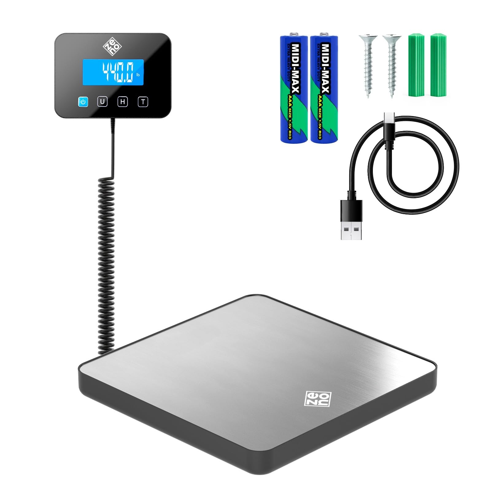 Shipping Scale for Small Business - 440 lbs/0.35oz - High Accurate Silver