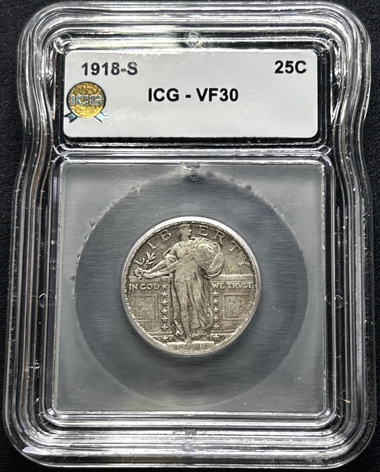 1918-S Standing Liberty Quarter VF30 ICG - Lowest Price on eBay