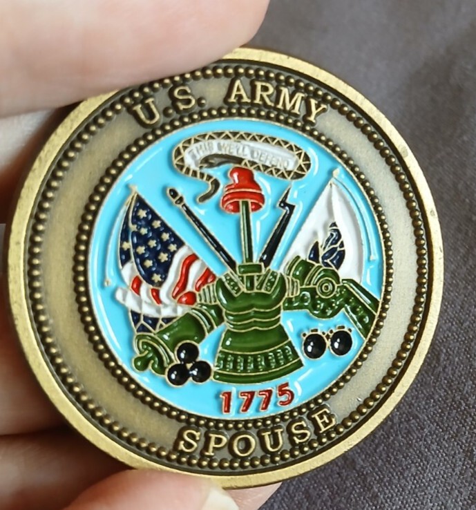U.S ARMY SPOUSE JOINT BASE BALAD GREATEFUL APPRECIATION Challenge Coin
