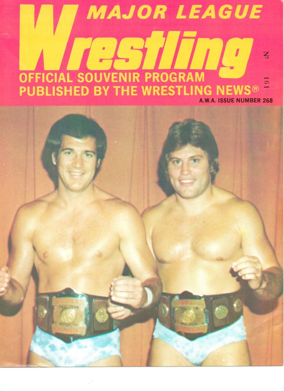 VINTAGE MAJOR LEAGUE WRESTLING PROGRAM #268 BRUNZELL GAGNE 1981