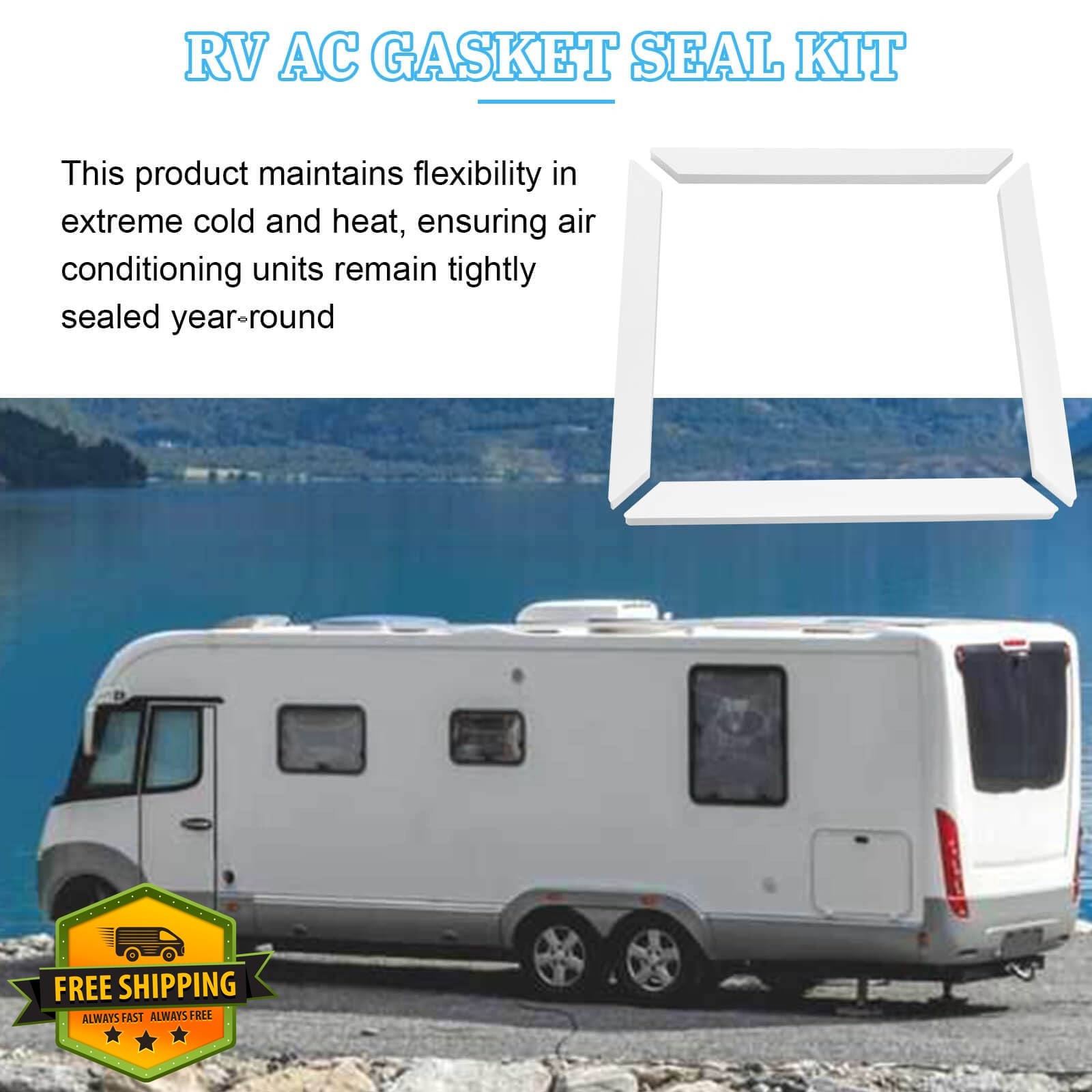 UASAM White RV AC Gasket