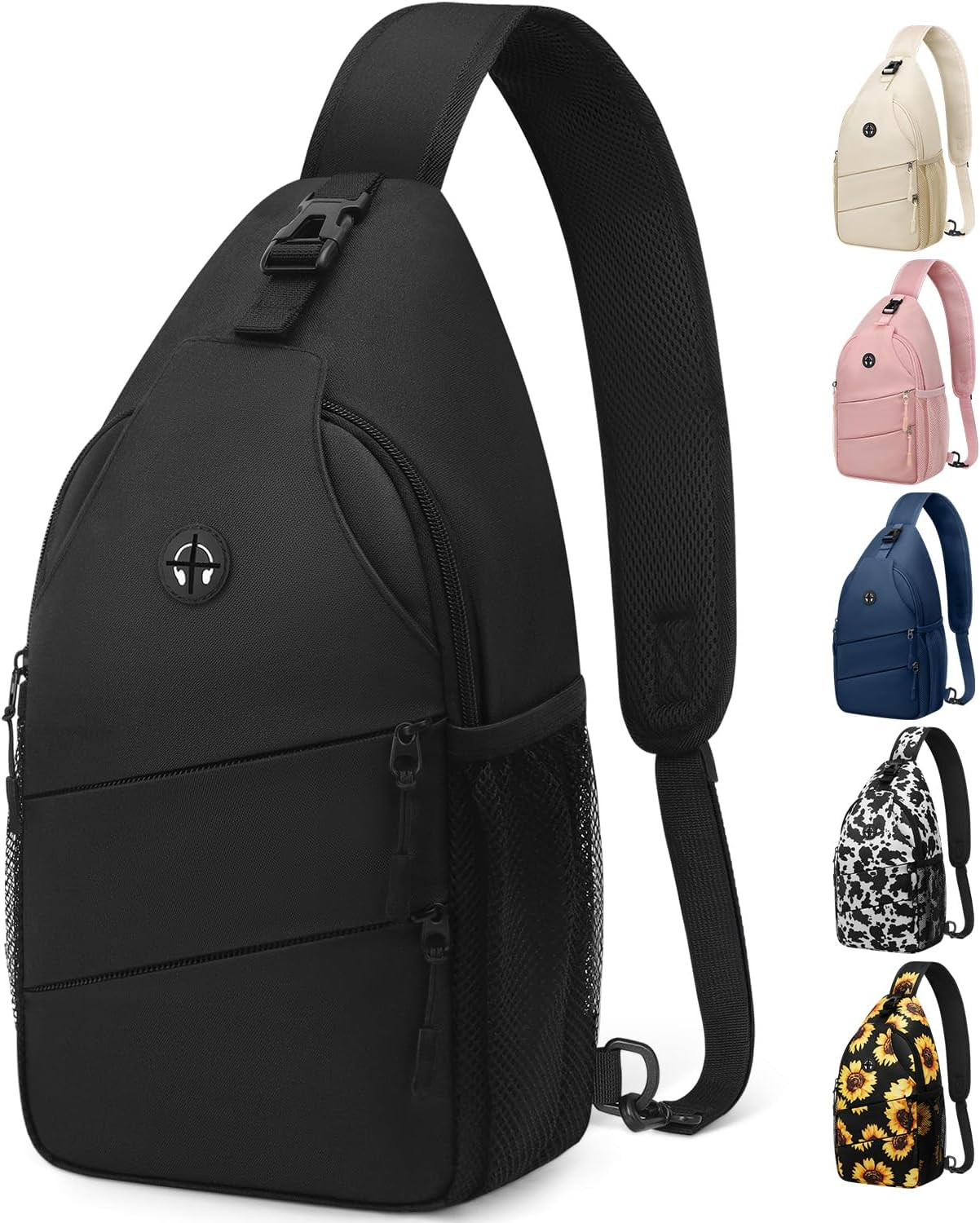 Crossbody Bags for Women Men Trendy Sling Bag Backpack Casual Chest Bag with Con
