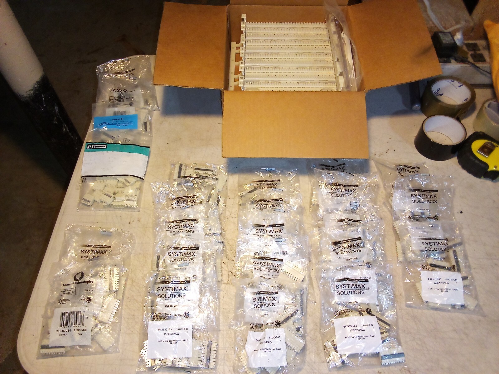 SYSTIMAX  110C-5CB / 4CB PUNCH DOWN CONNECTING BLOCK & 110 PATCH PANEL LOTS MIX