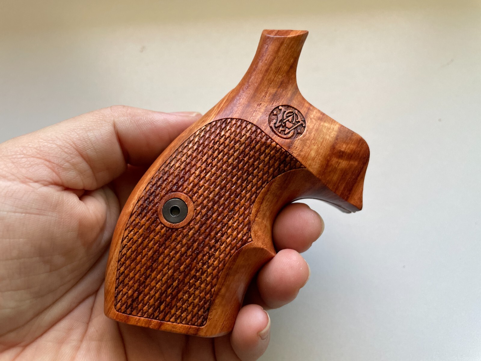 Boots grips Finger groove Wood Decorative Grips for S&W, K/L ROUND BUTT 686;