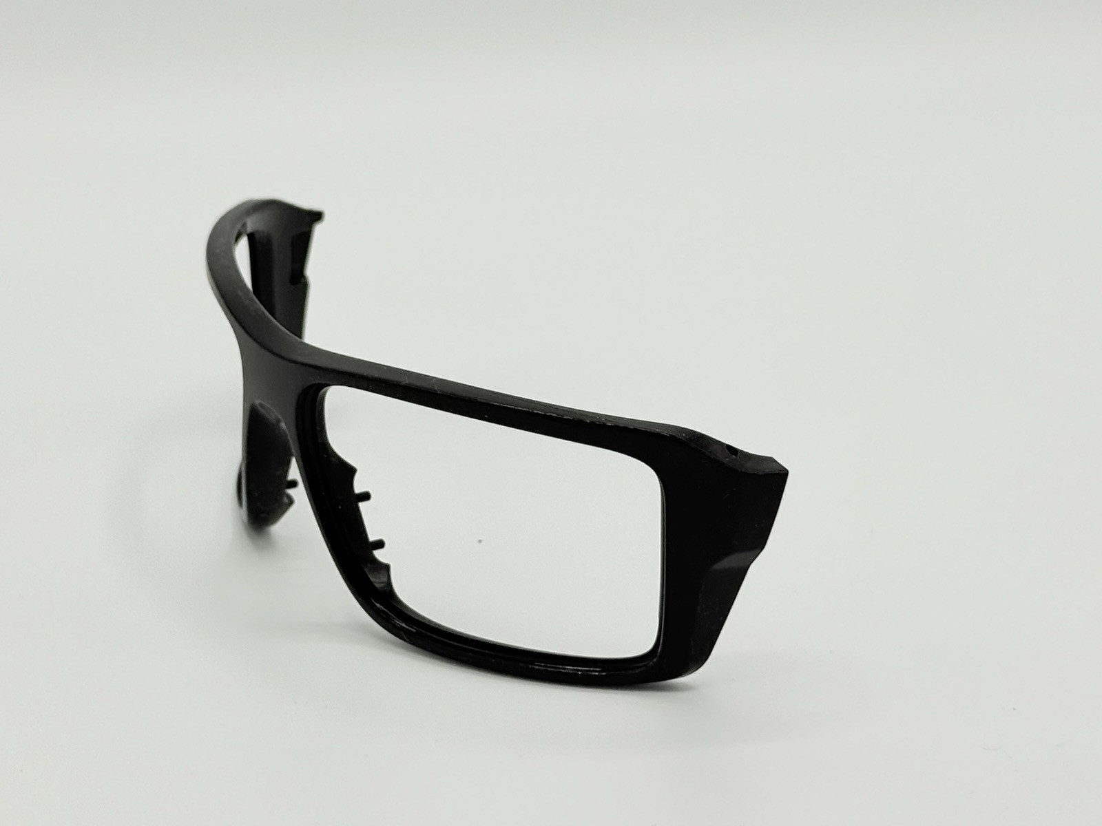 OAKLEY DOUBLE EDGE SUNGLASSES FRONT FRAME REPLACEMENT POLISHED BLACK ORBITALS