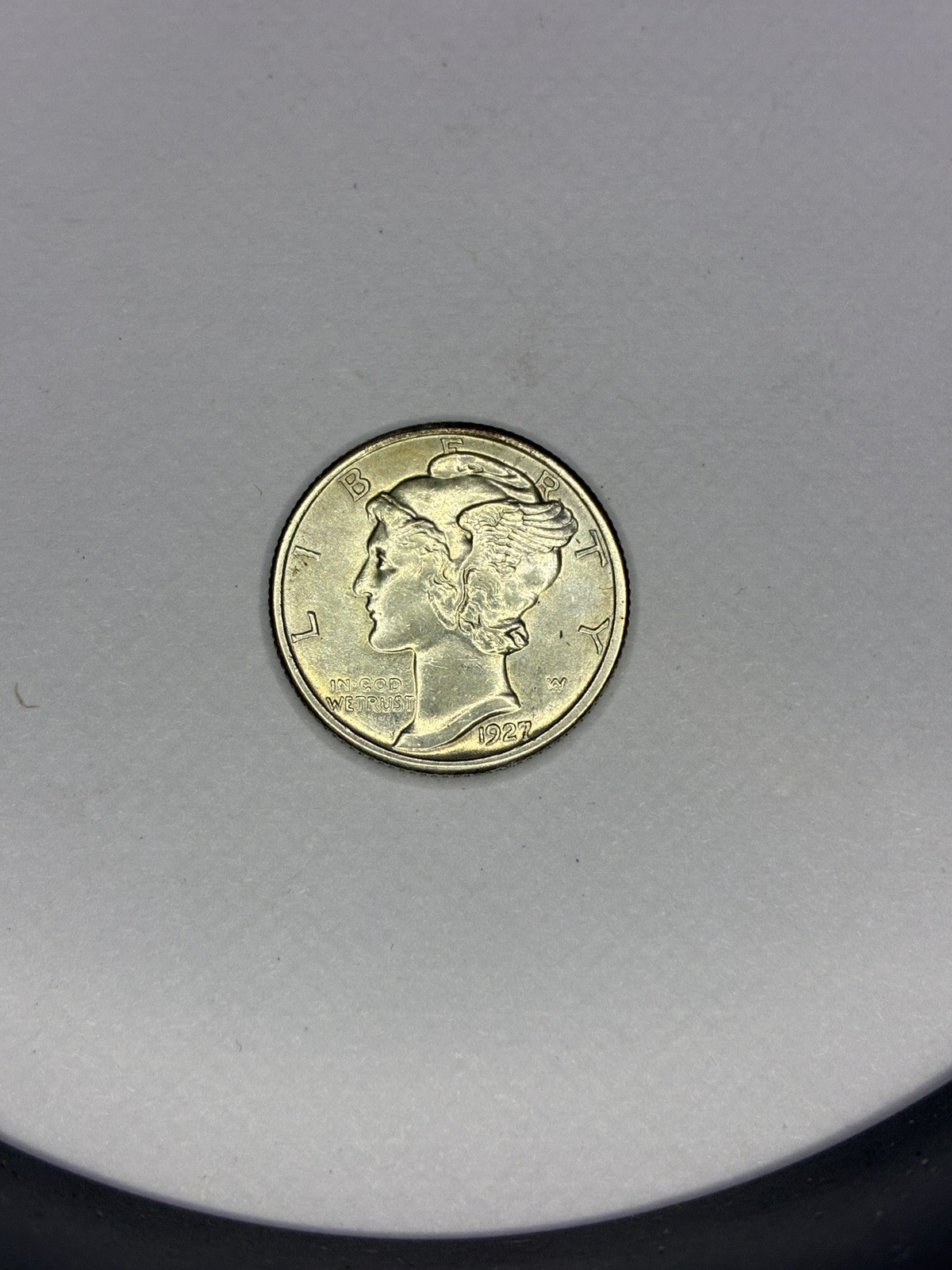 1927 Mercury Dime AU #391