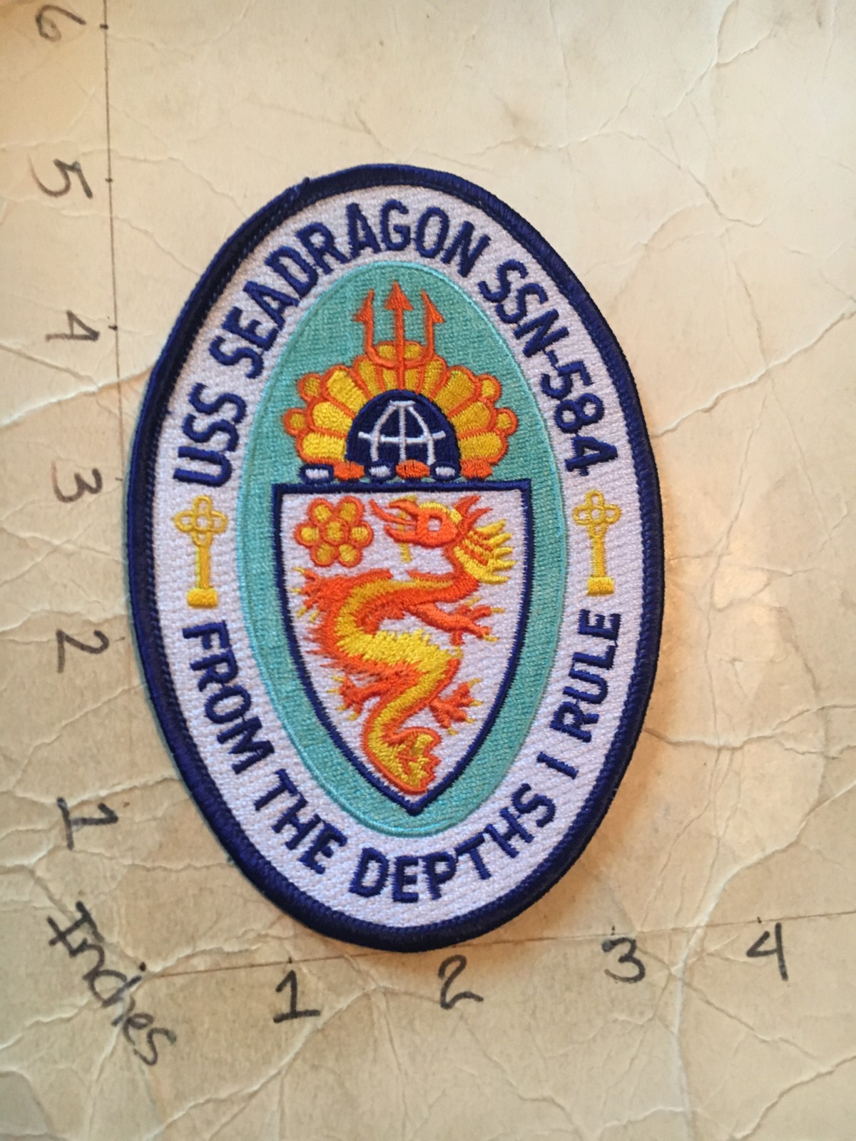 US NAVY USS Sea Dragon SSN-584 Submarine Patch 8/8/25