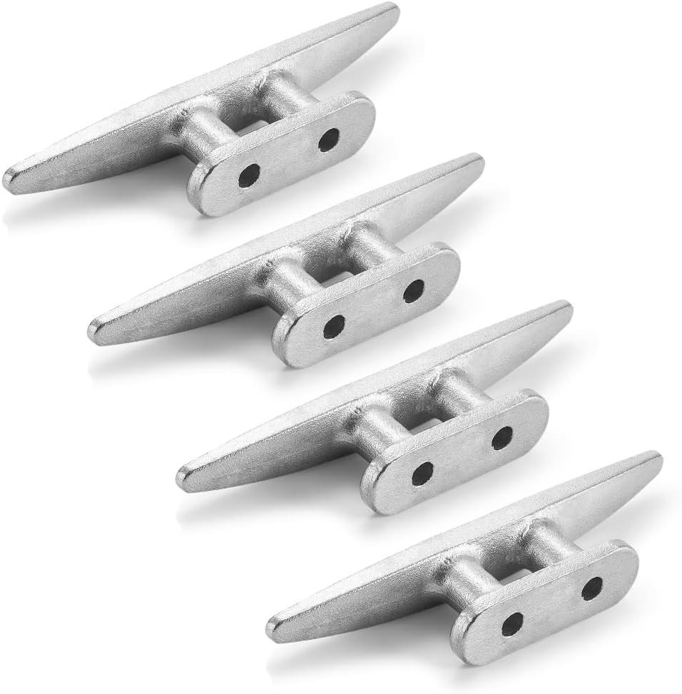 Boat Cleat, 4 Inch / 6 Inch 304 Stainless Steel Dock Cleat-Ideal for Marine, Dec