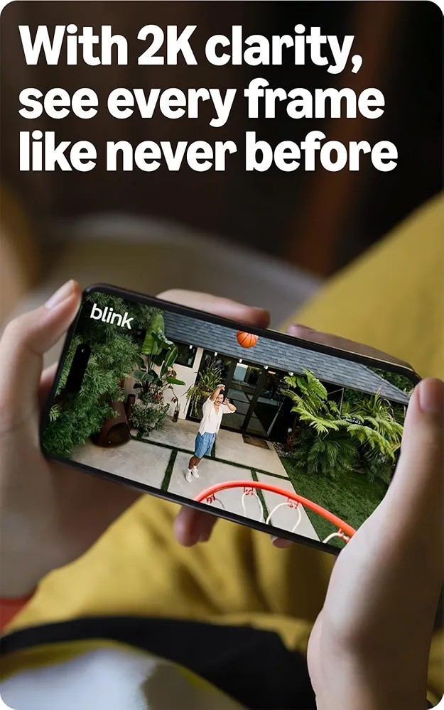 Blink Outdoor 2K+ Wireless Smart Security 2 Camera System 2 Year Battery Life