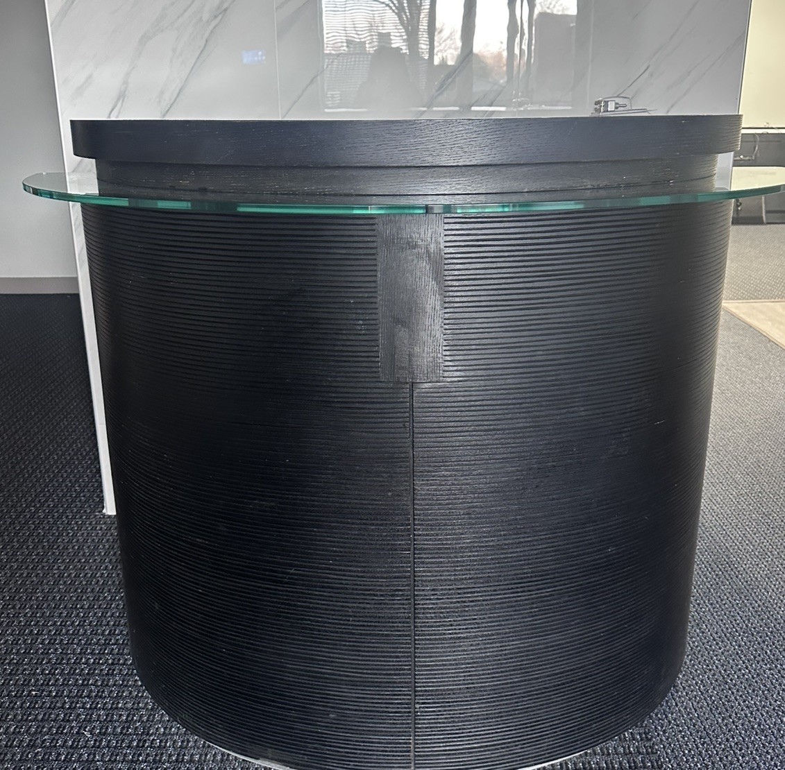 Reception Desk, Speaker Podium With Shelves,