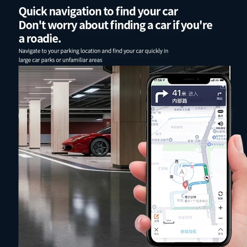 2-in-1 Mini Car Tracker&Car Charger Dual Purpose Find My Real Time GPS Locator