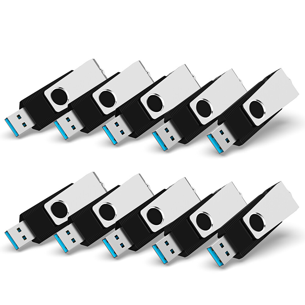 USB 3.0 16GB 100x Metal Anti-skid Swivel Style Flash Drives Memory For PC Laptop