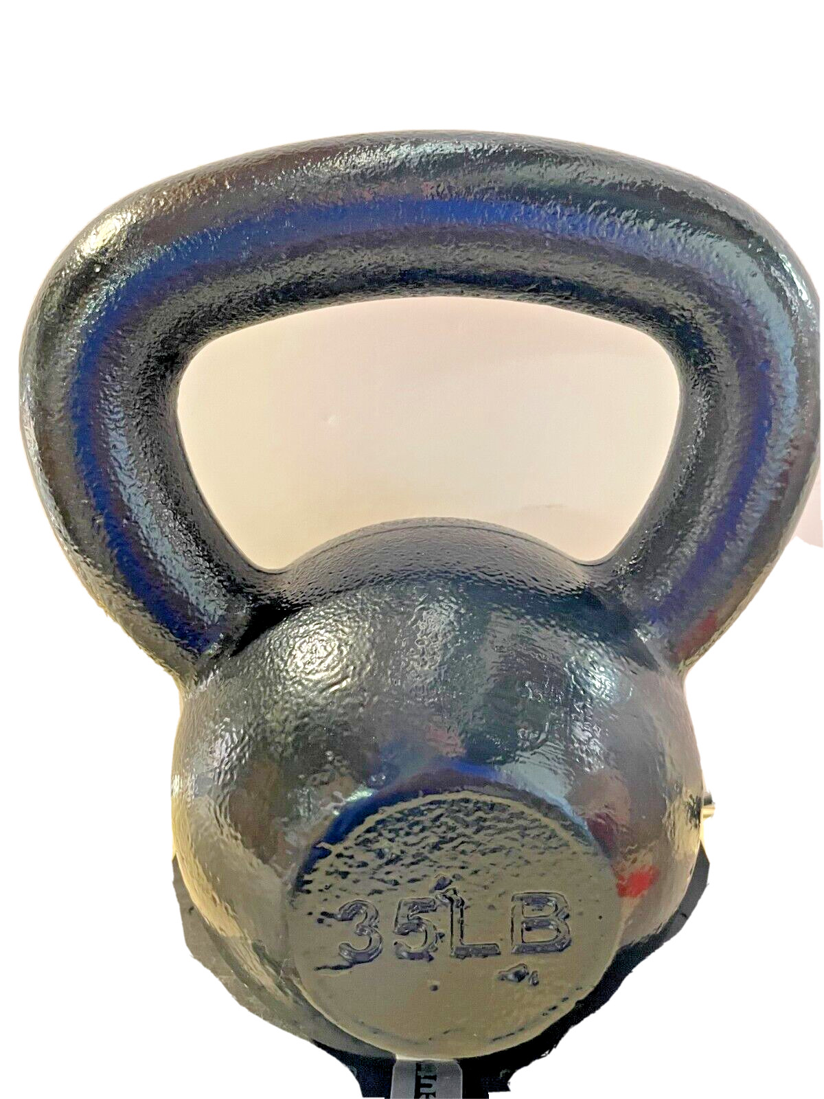 Cast Iron Enamel Coated Kettlebell 35 lb  Lifting Workout