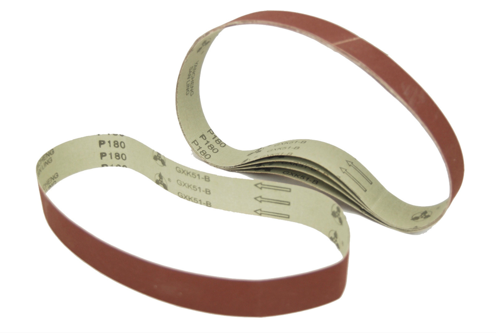 #180 Grit 1-1/2" x 30" Aluminum Oxide Sanding Belts 40A BLUEROCK & Metabo Pipe