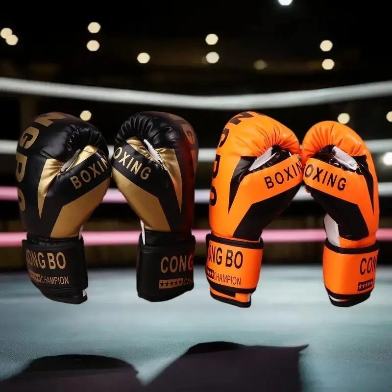 6oz Kids Boxing Gloves PU Leather Sparring Muay Thai Gloves