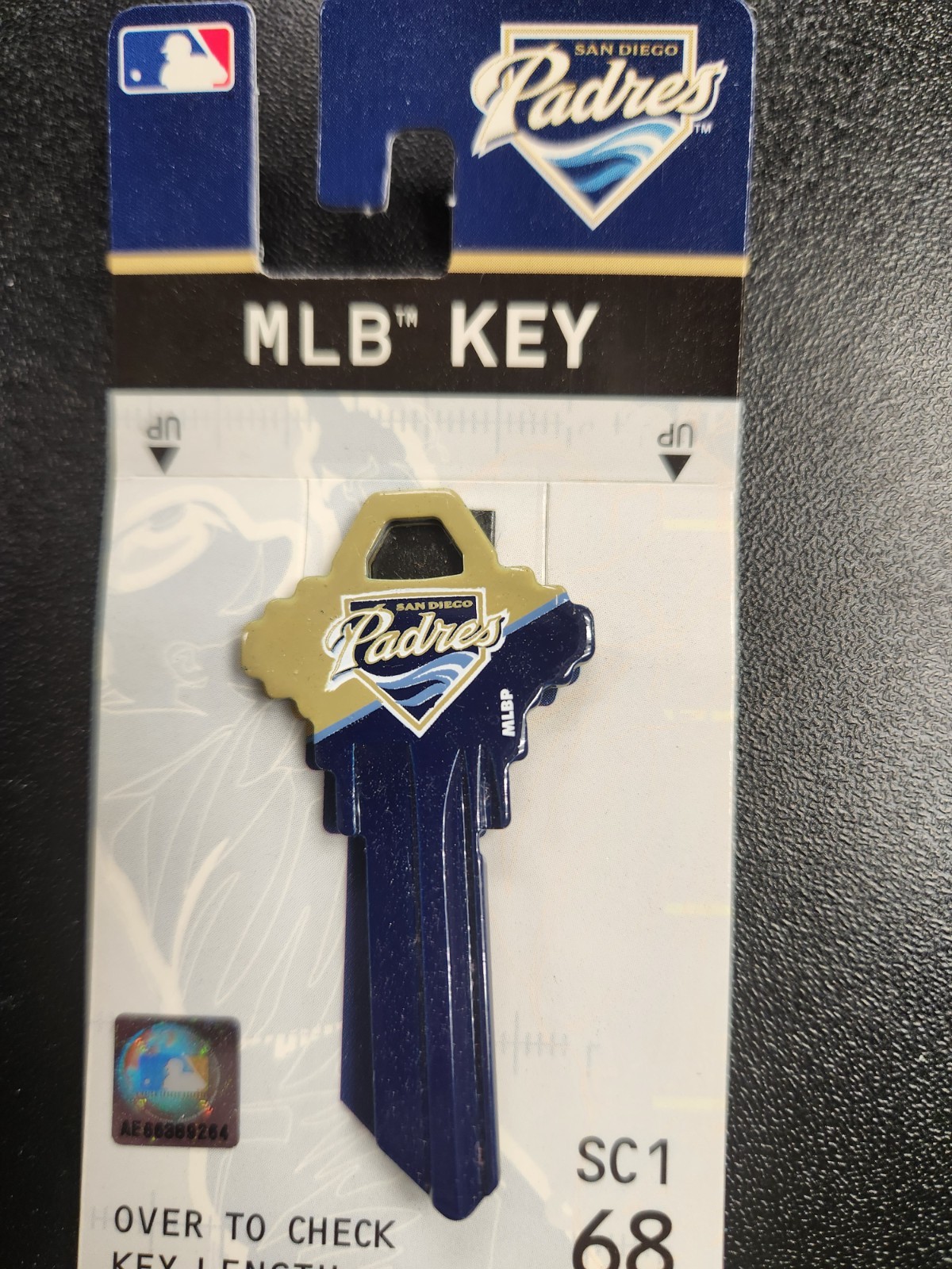 SAN DIEGO PADRES SCHLAGE SC1 KEYBLANK - READ DETAILS BELOW