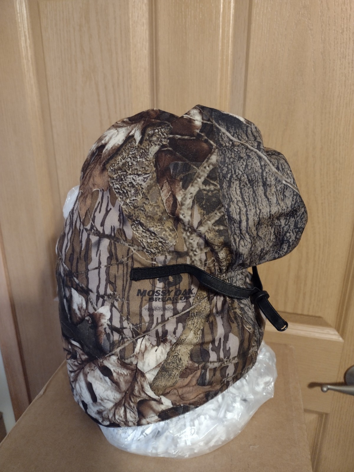 GAMEHIDE CAMOUFLAGE FULL HEAD COVERING, MOSSY OAK BREAKUP PATTERN