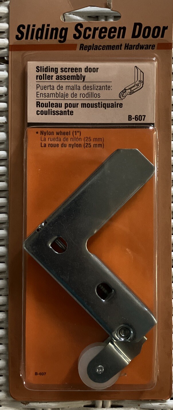 Prime-Line B 607 Stamped Steel Screen Door Roller Assembly 1 Dia. in.