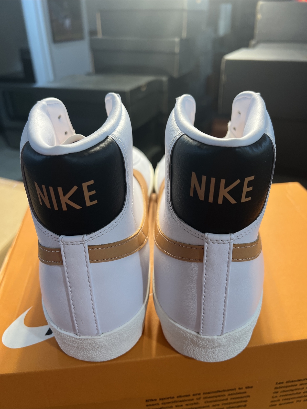 Nike Blazer Mid '77 Vintage Shoes “White/Amber Brown” (US M13/W14.5) BQ6806 125